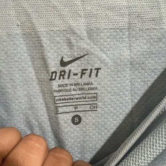 Nike Women's Light Gray Long Sleeve Top - Picture 2 of 4